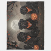 Newfoundland Halloween Spooky Fleece Deken (Voorkant)
