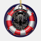 Newfoundland Het schipper Ornament (Voorkant)