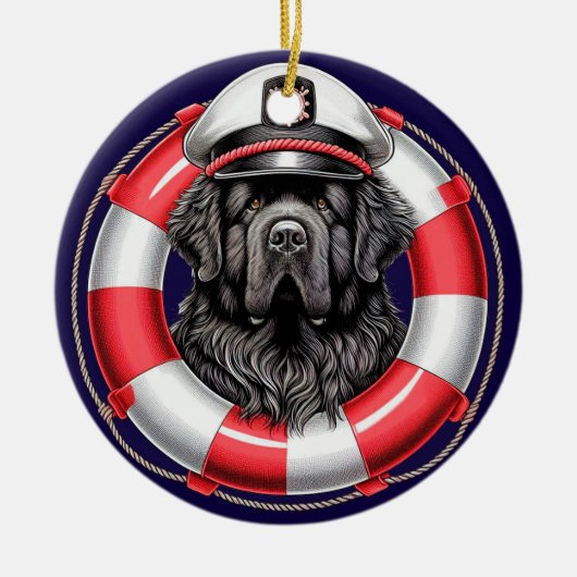 Newfoundland Het schipper Ornament (Voorkant)