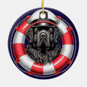 Newfoundland Het schipper Ornament (Achterkant)