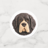 Newfoundland Hond 3D geïnspireerd Confetti (Kleine voorkant)