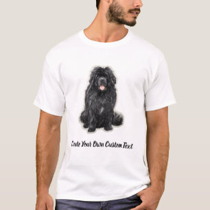 Newfoundland-hond Maak uw eigen aangepaste tekst T-shirt