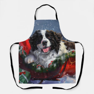 Newfoundland Honden Kerst Feestelijk Schort