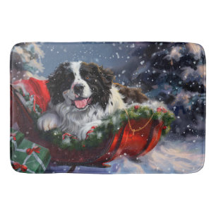 Newfoundland Honden Kerst Festiviteit Badmat