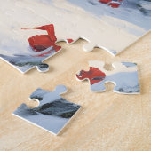 Newfoundland hondenkerst legpuzzel (Zijkant)