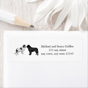 Newfoundland Hound Retouradres Labels