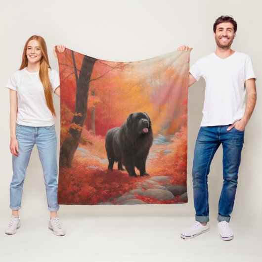 Newfoundland in Herfst laat Herfst inspireren Fleece Deken (In situ)