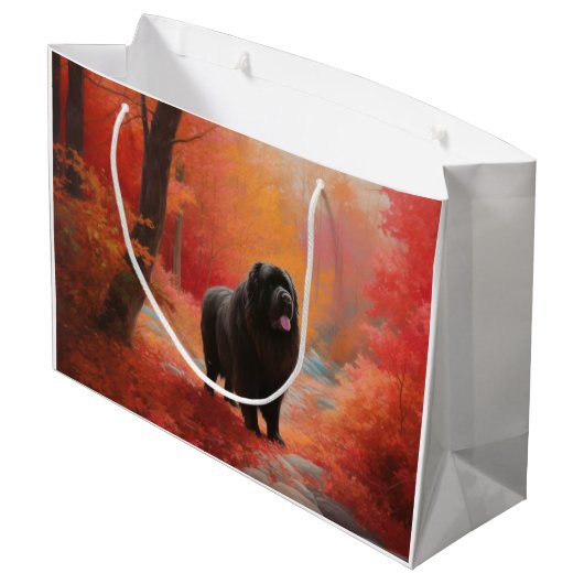 Newfoundland in Herfst laat Herfst inspireren Groot Cadeauzakje (Achterkant Gekanteld)