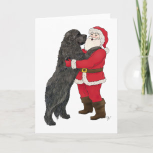 Newfoundland Jowly Kerstgroet Feestdagen Kaart