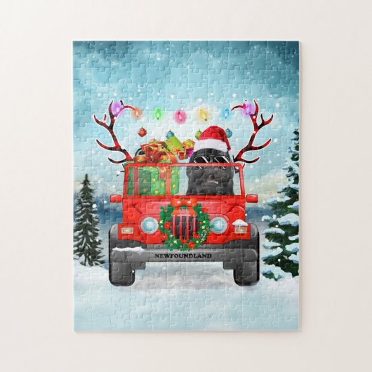 Newfoundland Kerst Legpuzzel (Verticaal)