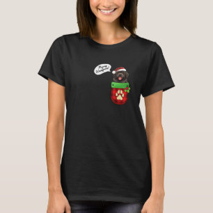 Newfoundland Kerst Vrolijke Woofmas In Pocket Orn T-shirt