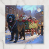 Newfoundland Kerstfeest Periode Bedankjes Labels (Achterkant)