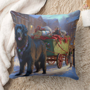 Newfoundland Kerstfeest Periode Kussen