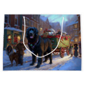 Newfoundland Kerstfeest Seizoen Groot Cadeauzakje (Voorkant)