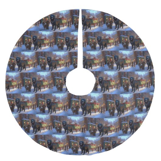 Newfoundland Kerstfeest Seizoen Kerstboom Rok (Voorkant)