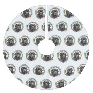 Newfoundland Kerstkrans Feestelijke Pup Kerstboom Rok