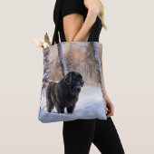 Newfoundland laat het sneeuwen Kerstmis Draagtas (Dichtbij)