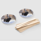 Newfoundland laat het sneeuwen Kerstmis Handwaaier (Niet-gemonteerd)