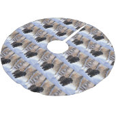 Newfoundland laat het sneeuwen Kerstmis Kerstboom Rok (Gekanteld)