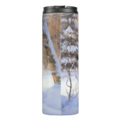 Newfoundland laat het sneeuwen Kerstmis Thermosbeker (Achterkant)