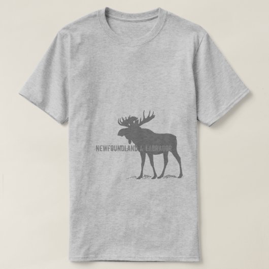 Newfoundland & Labrador Moose T-shirt (Design voorkant)