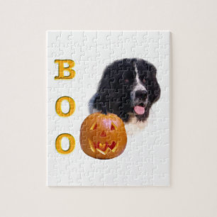 Newfoundland Landseer Halloween Boo Legpuzzel