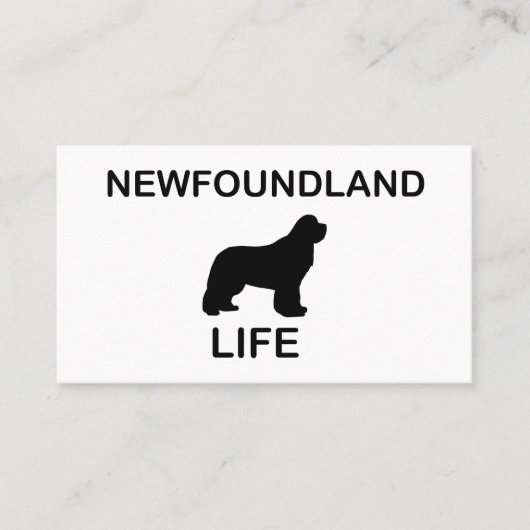 Newfoundland Life Visitekaartje (Voorkant)