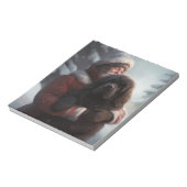 Newfoundland met Sinterklaas Festieve Kerstmis  Notitieblok (Gedraaid)