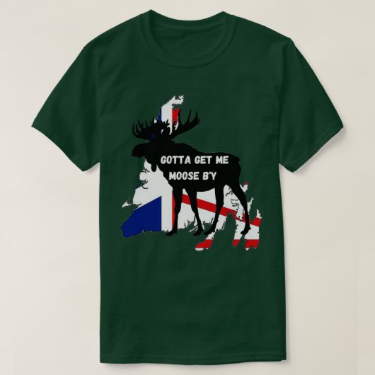 Newfoundland Moose T-shirt (Design voorkant)