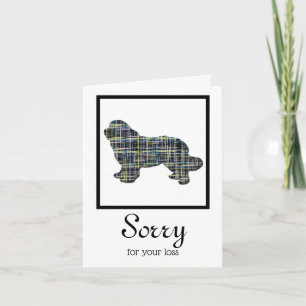 Newfoundland/Newfie Dog Pet Sympathiakaart Kaart