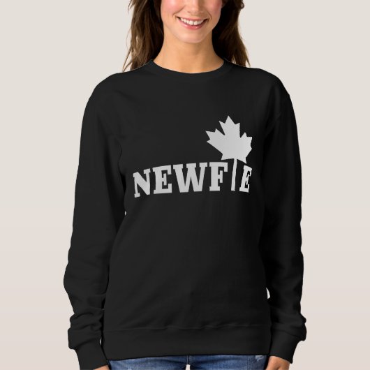 Newfoundland Newfie Maple Leaf Canada Canadian Fla Trui (Voorkant)