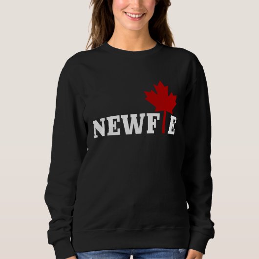 Newfoundland Newfie Maple Leaf Canada Canadian Fla Trui (Voorkant)