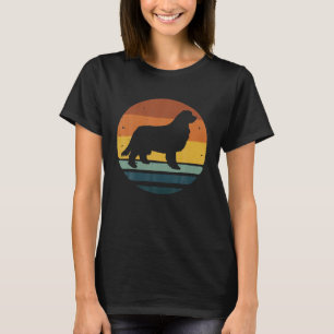 Newfoundland Newfie Retro Dog Mam Papa Gift T-shirt