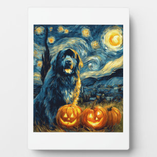 Newfoundland Newfie Schattige Hond Halloween Jack Fotoplaat