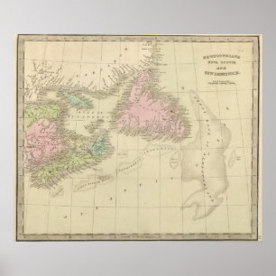 Newfoundland, Nova Scotia en New Brunswick Poster