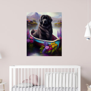 Newfoundland op een peddel: een Schilderachtig avo Poster