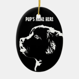 Newfoundland Ornament Personalized Dog Decoration