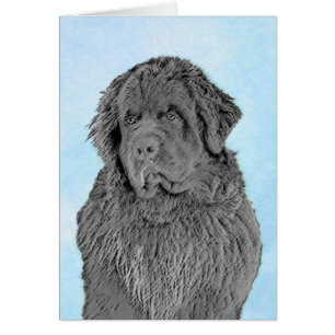 Newfoundland Painting - Cute Original Dog Art