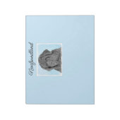 Newfoundland Painting - Cute Original Dog Art Note Notitieblok (Gedraaid)