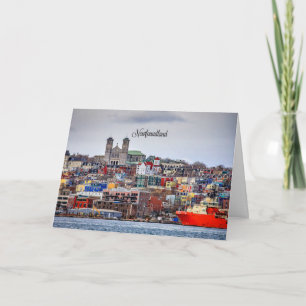 Newfoundland, panoramische cityscape kaart