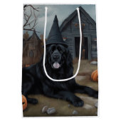 Newfoundland pompoenen Halloween Scary Medium Cadeauzakje (Achterkant)