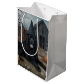 Newfoundland pompoenen Halloween Scary Medium Cadeauzakje (Achterkant Gekanteld)