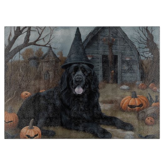 Newfoundland pompoenen Halloween Scary Snijplank (Voorkant)