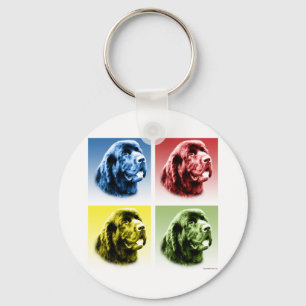 Newfoundland Pop Art Sleutelhanger