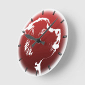 Newfoundland Pup Clock Hondenliefhebber Wall Clock Ronde Klok (Hoek)
