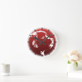 Newfoundland Pup Clock Hondenliefhebber Wall Clock Ronde Klok (Huis)