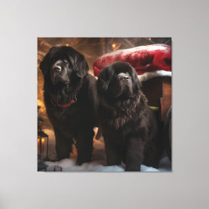 Newfoundland Sneeuw Slede Kerst Decoratie