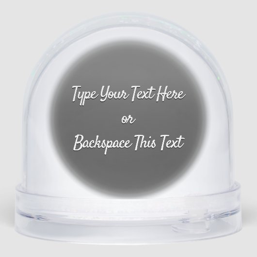 Newfoundland Snowglobe Custom Puppy Dog Snow Globe (Arrière)