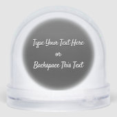 Newfoundland Snowglobe Custom Puppy Dog Snow Globe Sneeuwbol (Achterkant)