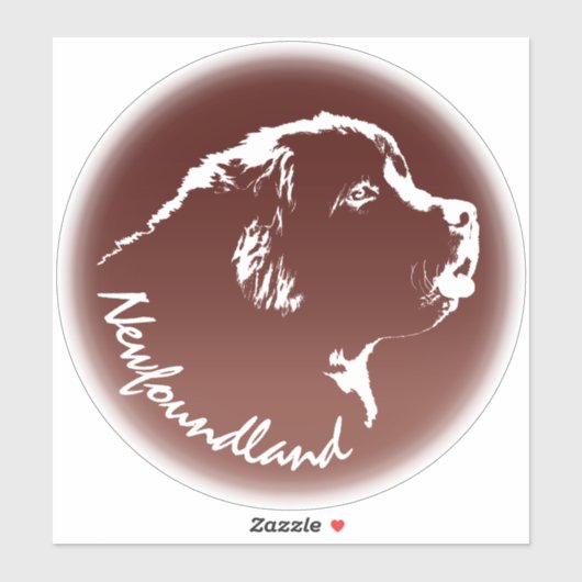 Newfoundland Sticker Custom Puppy Dog Decals (Vel)